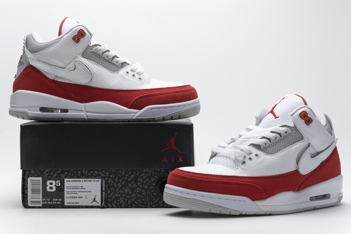 Nike Air Jordan 3 Tinker Hatfield Sp University Red Grey Cj0939 100 9 - www.kickbulk.co